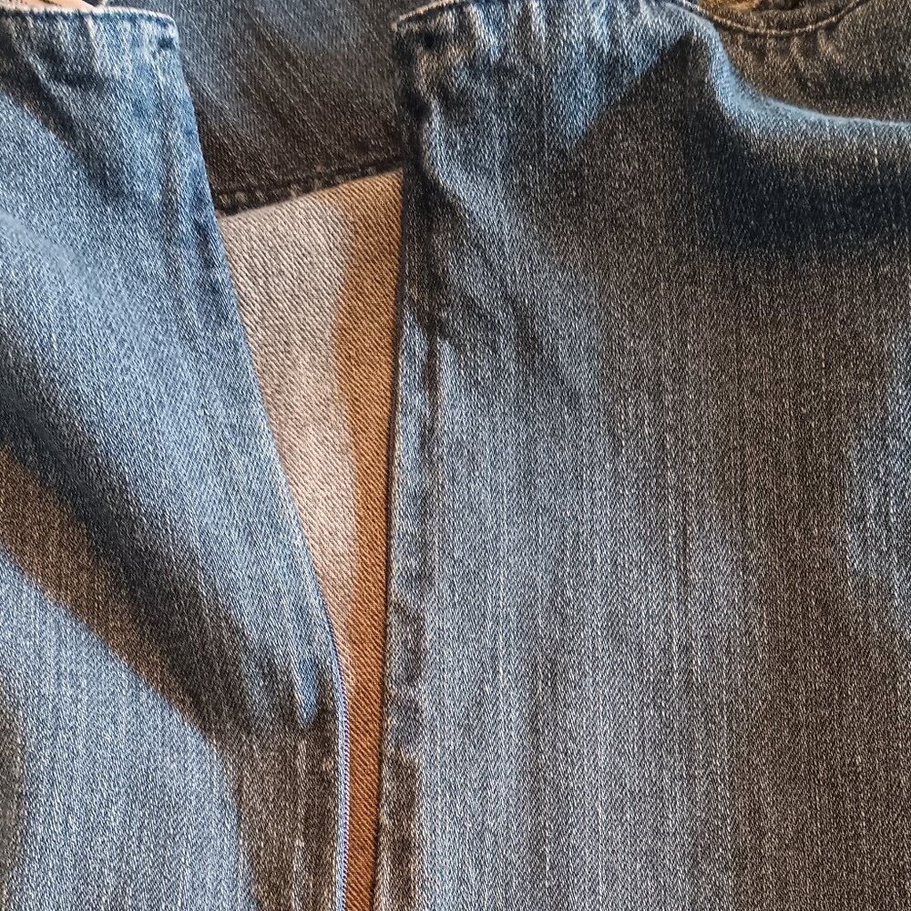Vintage 90s Y2K Route 66 Dark Wash Denim Dress with Criss-cross Straps - Picture 5 of 7